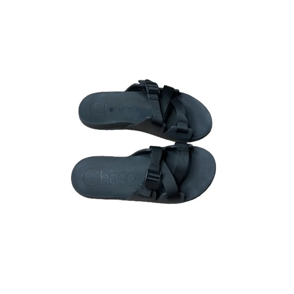 Chaco Chillos Slide Mens 13‎ Black Adjustable Strap Athletic Sandals JCH107593